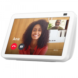 Smart Speaker Echo Show 8 Versão 2021 2ª Geração Tela 8" e Alexa em Português - Amazon na Ponto