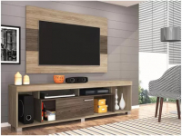 Rack para TV até 65” com Painel até 50” – 1 Porta de Correr Madetec Tomaz na Magazine Luiza