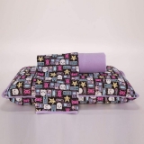 Jogo de Cama Monster Lilás Queen 03 Peças – Malha 100% Algodão na Amazon