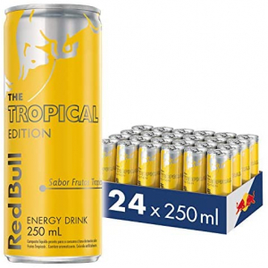 Pack Energético Red Bull Energy Drink Tropical 250ml - 24 Unidades na Amazon