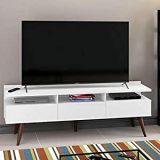 Rack Madesa Bento 3 Gavetas com Pés Cônicos Branco na Amazon