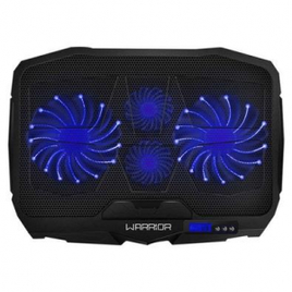 Base para Notebook Warrior com Cooler Azul - AC332 na KaBuM!
