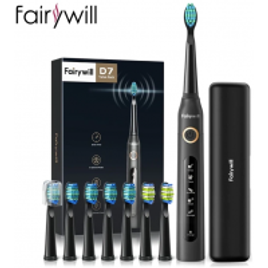 Escova de Dentes Elétrica D7 Carga USB Fairywill na Aliexpress