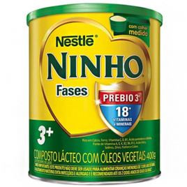 Composto Lácteo Nestlé Ninho Fases 3+ Lata 400g na Casas Bahia