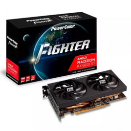 Placa de Vídeo PowerColor Fighter Radeon RX 6600 8GB GDDR6 FSR Ray Tracing AXRX 6600 8GBD6-3DH na Terabyte Shop