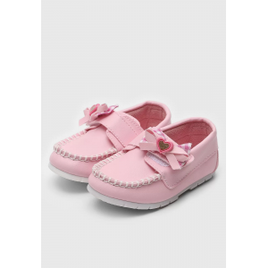 Mocassim Tricae Menina Coração Rosa na Tricae