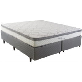 Cama Box Queen Size Ômega com Pillow Top e Molas Ensacadas 60x158x198cm - Herval na Casas Bahia