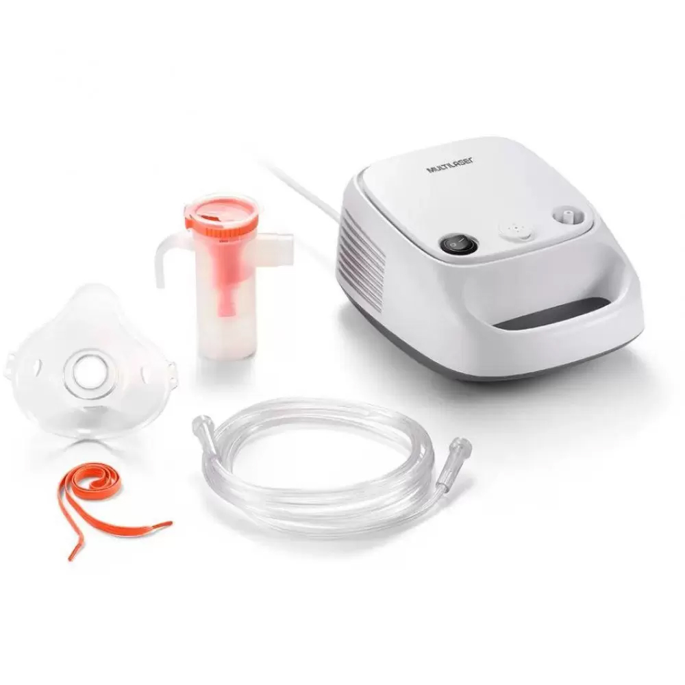 Inalador Compressor Portátil Nebplus Multilaser Infantil e Adulto Branco/Laranja – Hc110, Multilaser, Health Care HC110, Branco na Amazon