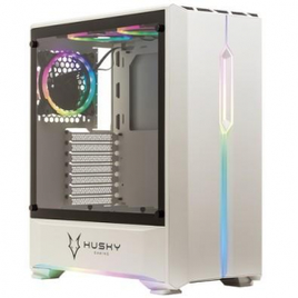 Gabinete Gamer Husky Gaming Avalanche Branco Mid Tower 3 Fans RGB Lateral Vidro de temperado - HGMC003 na KaBuM!