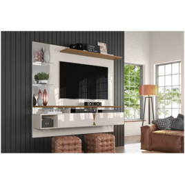 Painel para TV até 55” com 3 Prateleiras Intense - Lukaliam Móveis na Americanas