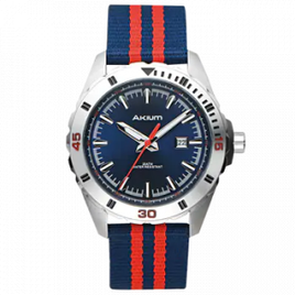Relógio Akium Masculino Nylon Azul e Vermelho TMG7011 20ATM - Vivara na Vivara