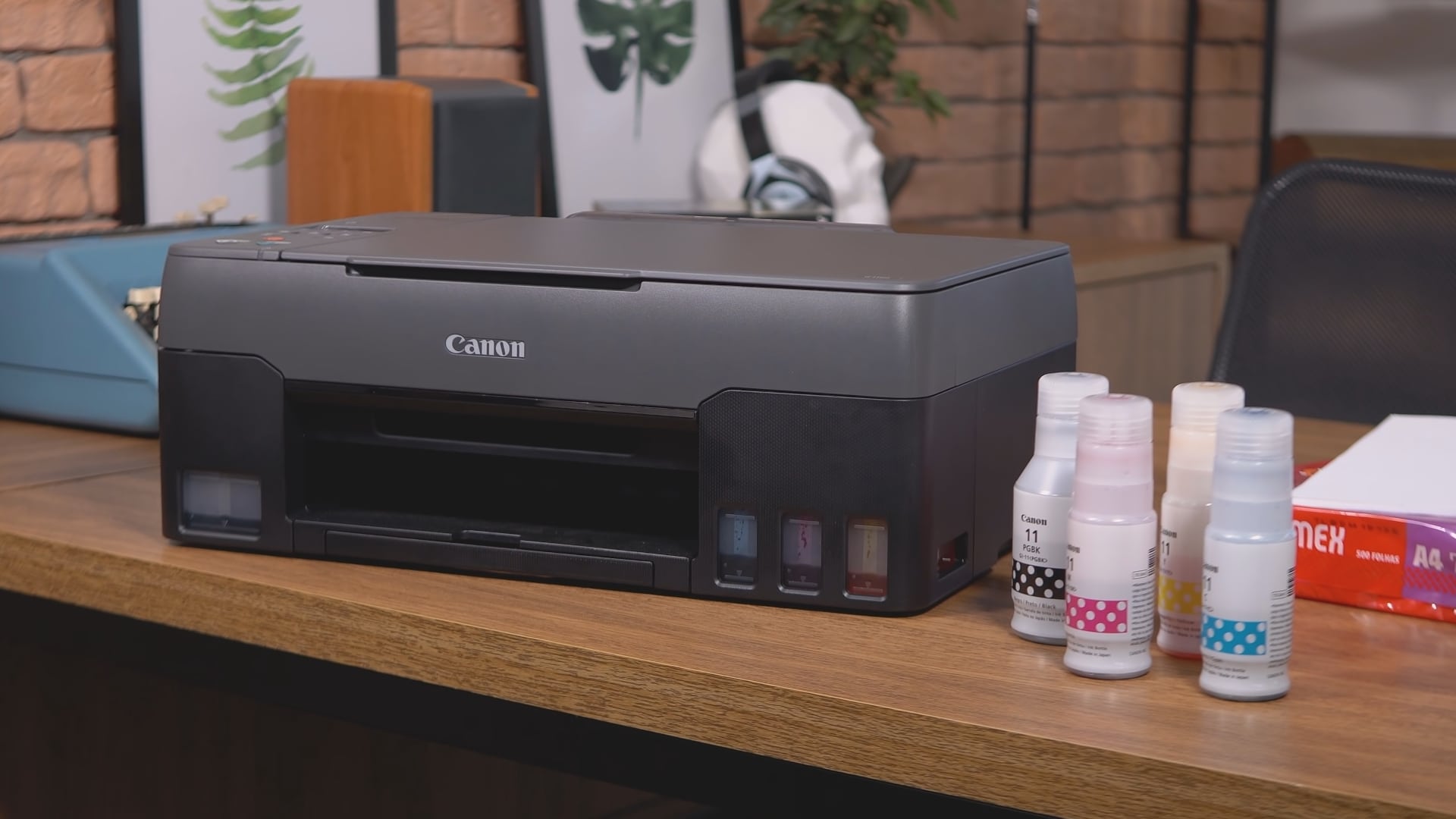 Multifuncional Tanque de Tinta Canon MegaTank G3160 Wireless – Impressora, Copiadora, Scanner na Ponto