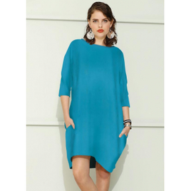 Vestido de Moletom Oversized Azul - bonprix na Posthaus