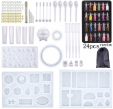 Kits de moldes de silicone para resina epóxi, para artesanato na Amazon