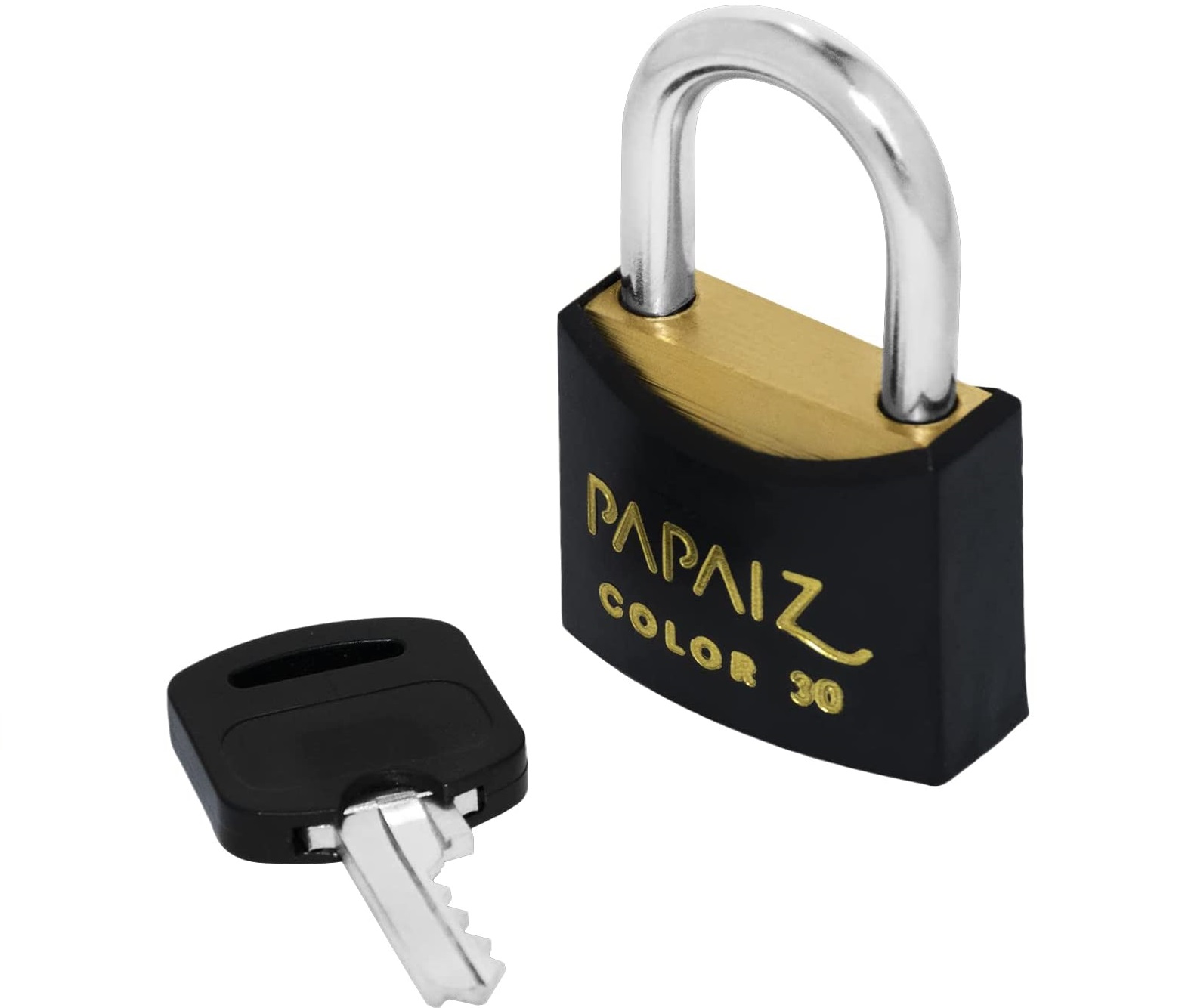 Cadeado Color Line, Papaiz, CR30, Preto na Amazon