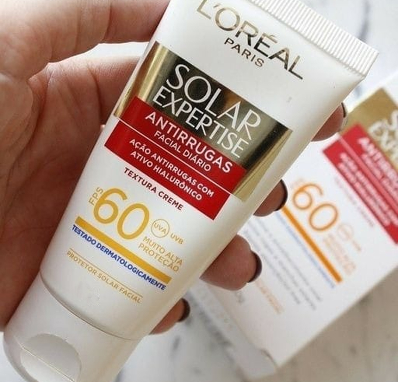 Protetor Solar Facial L'Oréal Paris Solar Expertise Antirrugas FPS 60, 40g na Amazon