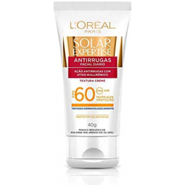 Protetor Solar Facial L'Oréal Paris Solar Expertise Antirrugas FPS 60 - 40g na Amazon