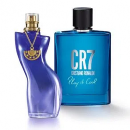 Kit Perfume Shakira Dance Moonlight 80ml e Perfume Cr7 Play It Cools Jequiti 100ml na Baú Jequiti