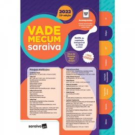 Livro - Vade Mecum 2022 Saraiva - Tradicional - 33ª Edição na Americanas