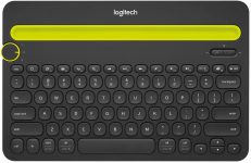 Teclado sem fio Logitech K480 com Suporte Integrado para Smartphone e Tablet, Conexão Bluetooth para até 3 dispositivos e Pilha Inclusa na Amazon