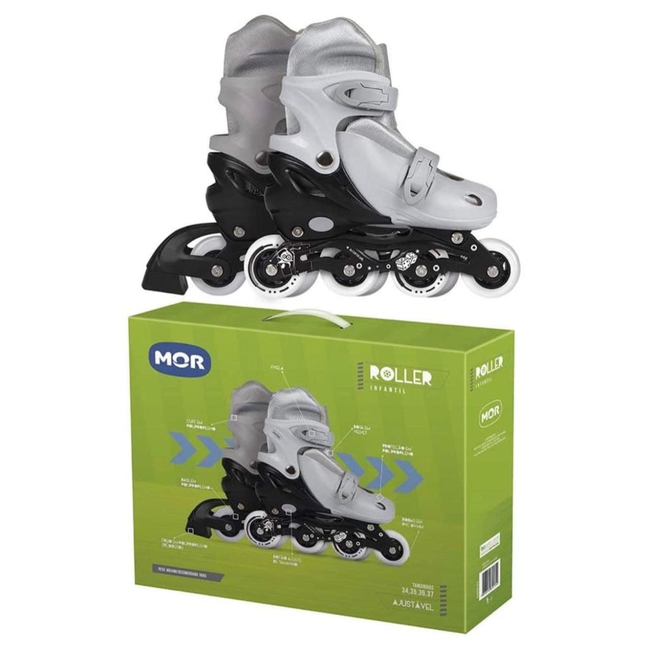 Mor, Patins Roller Ajustável Tamanhos 34-37 na Amazon