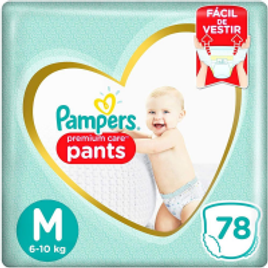 Fralda Pampers Premium Care Jumbo Top M - 78 Unidades na Extra