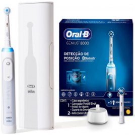 Escova Dental Elétrica Recarregável Oral-B Genius 8000 - Bivolt na Casas Bahia
