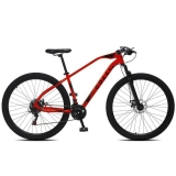Bicicleta Colli Bike Duster Aro 29 Alumínio com 21 Marchas – Vermelha na Ponto
