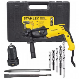 Martelete Combinado Sds 800W SHR264K Stanley + Kit Completo na Ponto