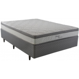 Cama Box Casal Herval Ômega com Pillow Top e Molas Ensacadas 60x138x188cm na Ponto
