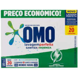 4 Unidades - Sabão em Pó Omo Lavagem Perfeita - Sanitiza e Higieniza Concentrado 1,6kg na Magazine Luiza