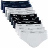 Kit 10 Cuecas Slip Algodão, Mash na Amazon