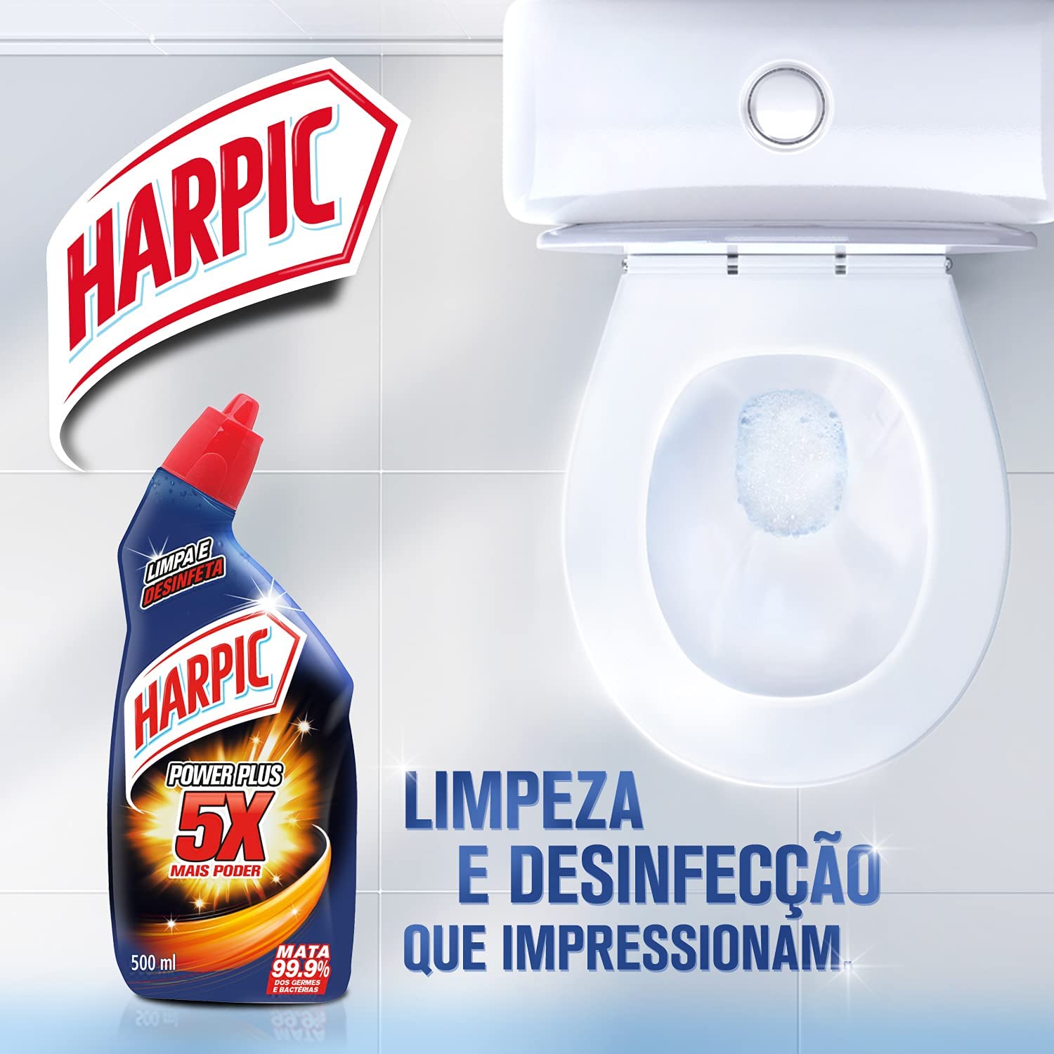 Desinfetante Líquido Harpic Power Plus 500ml na Amazon