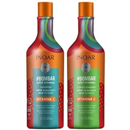 Kit Shampoo e Condicionador Inoar #Bombar Crescimento Capilar 1L na Amazon
