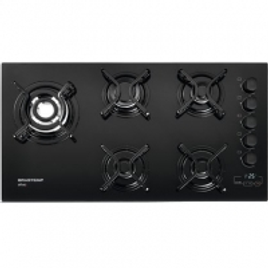 Cooktop Brastemp 5 bocas Preto Bivolt - BDT85AE na Brastemp