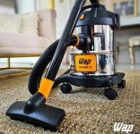 Aspirador de Pó e Água WAP GTW INOX 12 1400W 12 Litros 160 mbar Barril Aço Inox com Soprador na Amazon