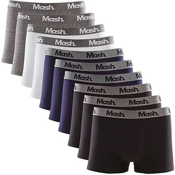 Kit 10 Cuecas Boxer Algodão, Mash, Masculino na Amazon
