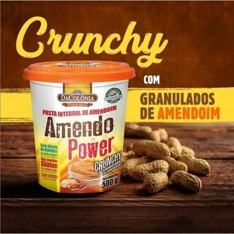 Amendopower Pasta Amendoim Crunchy Granulado Zero 500G na Amazon