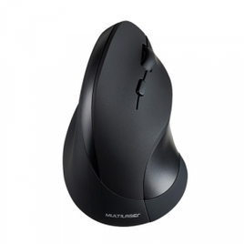Mouse Sem Fio Ergonômico Multilaser MO284 2.4Ghz USB Preto na Estrela10