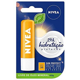 2 Unidades de Protetor Labial Nivea Sun Protect Fps30 4,8G Nivea na Amazon