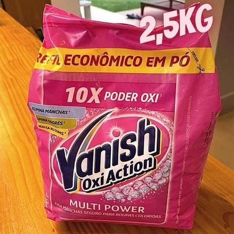 Tira Manchas em Pó Vanish Multi Power Oxi Action 2,5kg Refil Econômico para roupas coloridas na Amazon