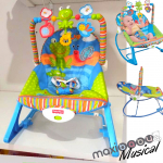 Cadeira de Descanso Musical FunTime Maxi Baby até 18kgs Azul na Amazon