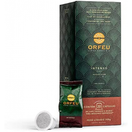 Cápsulas de Café Orfeu Intenso Compatível com Nespresso Contém 20 unidades na Amazon