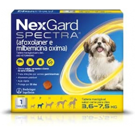 Nexgard Spectra Antipulgas e Carrapatos para Cães de 3,6 a 7,5kg na Amazon