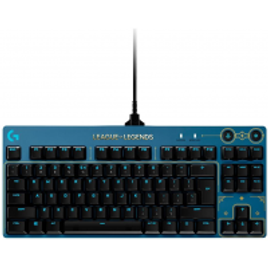 Teclado Mecânico Gamer Logitech G PRO Edição League Of Legends Lightsync RGB Compacto Switch Brown USB na KaBuM!