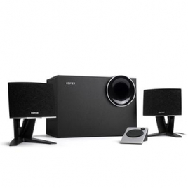 Caixa de Som Edifier com Subwoofer 34W RMS Bluetooth 5.0 Bivolt Preto - M203BT na KaBuM!
