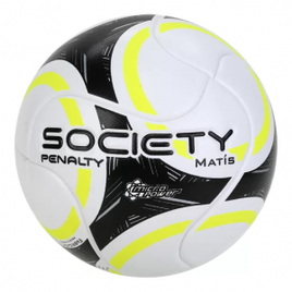 Bola de Futebol Society Penalty Matis IX Micro Power - Branco+Preto na Netshoes
