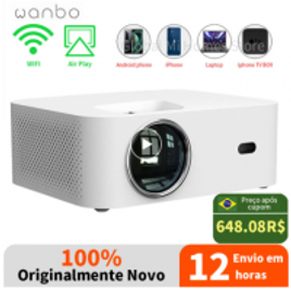mini projetor 4k versão global wanbo x1 mini projetor portátil led na Aliexpress