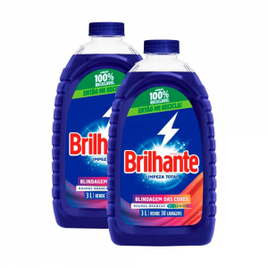 Kit 2 Sabão Líquido Brilhante Limpeza Total 3l na Compra Certa