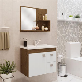 Gabinete Suspenso com Cuba e Espelheira Isa MGM Móveis na Casas Bahia